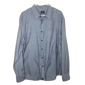 UNTUCKIT Men's Long Sleeve XL XLarge Shirt Blue